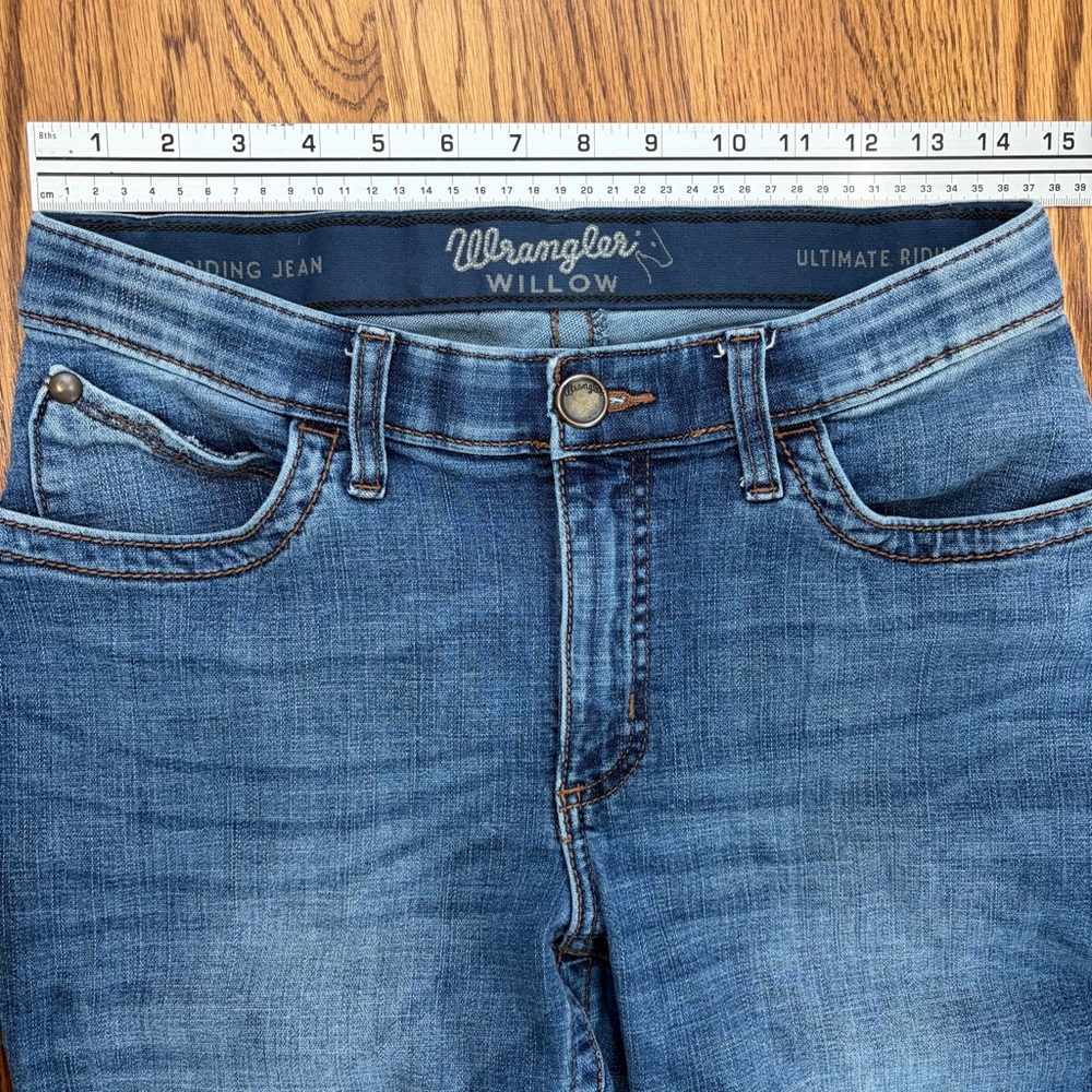 Wrangler Willow 30x32 Classic Straight Leg Jeans - Dark Blue - Picture 3 of 9